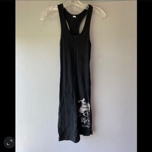 Black “ride em cowboy” American apparel dress
